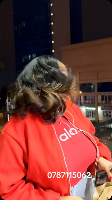 Hair swept across with full curled ends